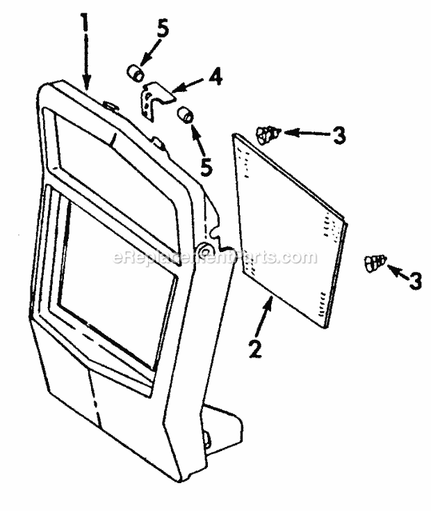 Grille Diagram and Parts List for 147 2050041U, 2050203U Cub Cadet Lawn Tractor